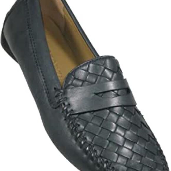 Robert Zur Petra Grey Leather Plug Mocassin Sz 9.5 - Picture 1 of 7